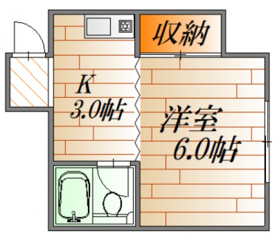 広島市中区猫屋町のマンションの間取り