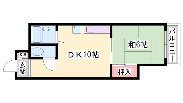 イトーピア野里の間取り