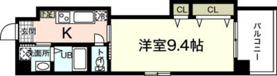 【広島市中区上幟町のマンションの間取り】