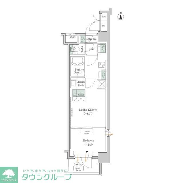 江東区亀戸のマンションの間取り