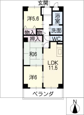 プリミエール祖父江の間取り