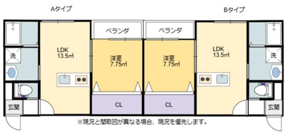 【愛知郡愛荘町島川のアパートの間取り】