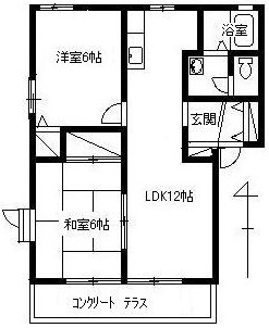 アベニールBの間取り