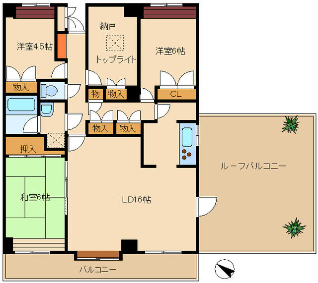 フォレスター新百合ヶ丘の間取り