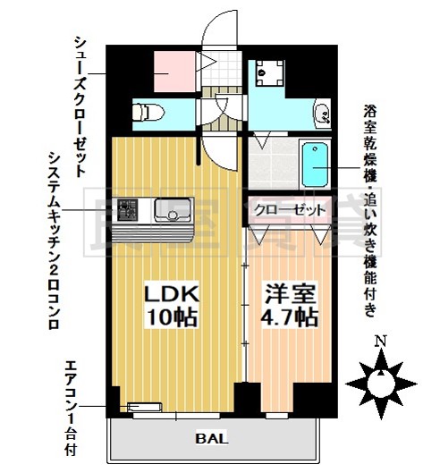 プレサンス広小路通今池の間取り