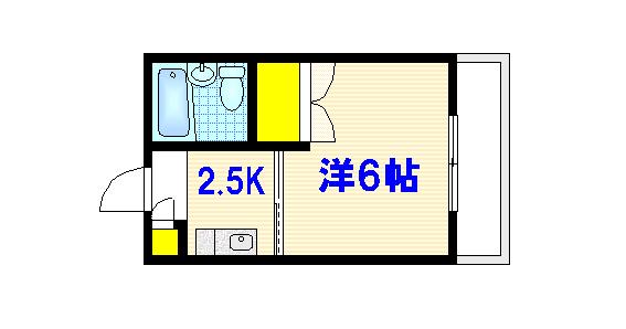 広島市南区宇品御幸のマンションの間取り