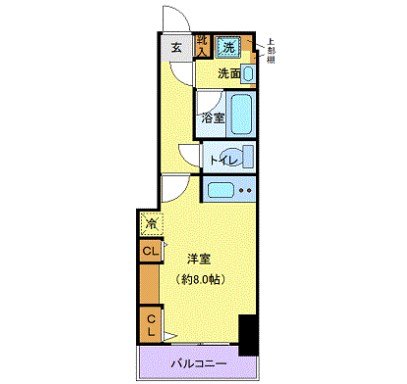 【厚木市中町のマンションの間取り】