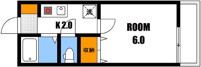 広島市安佐南区相田のアパートの間取り