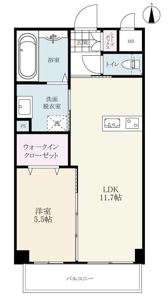 アコール鍋島の間取り