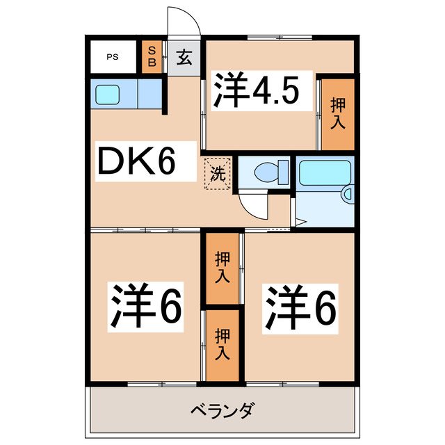 マンション西高橋の間取り