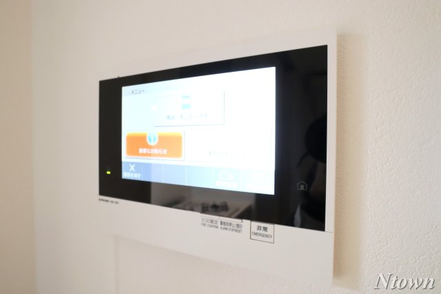 セキュリティ　モニター付きインターホンです