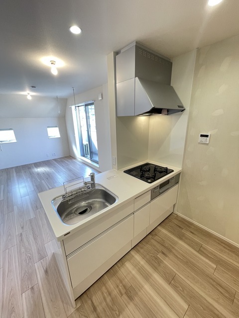 キッチン　★グリル付きガス３口システムキッチン★