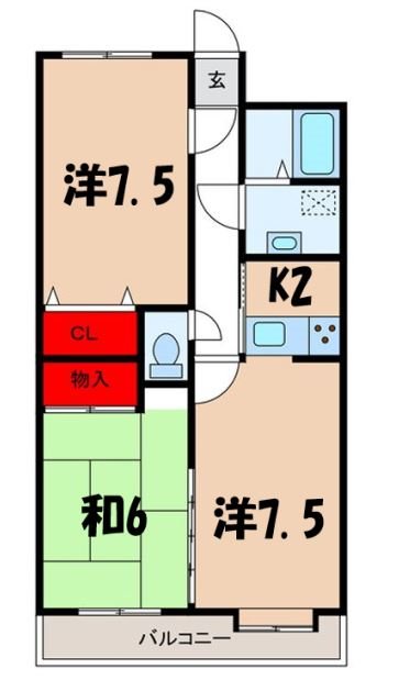 ライトコート青山の間取り写真