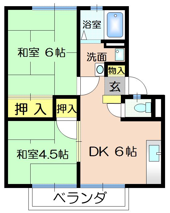 ライフ竹林の間取り