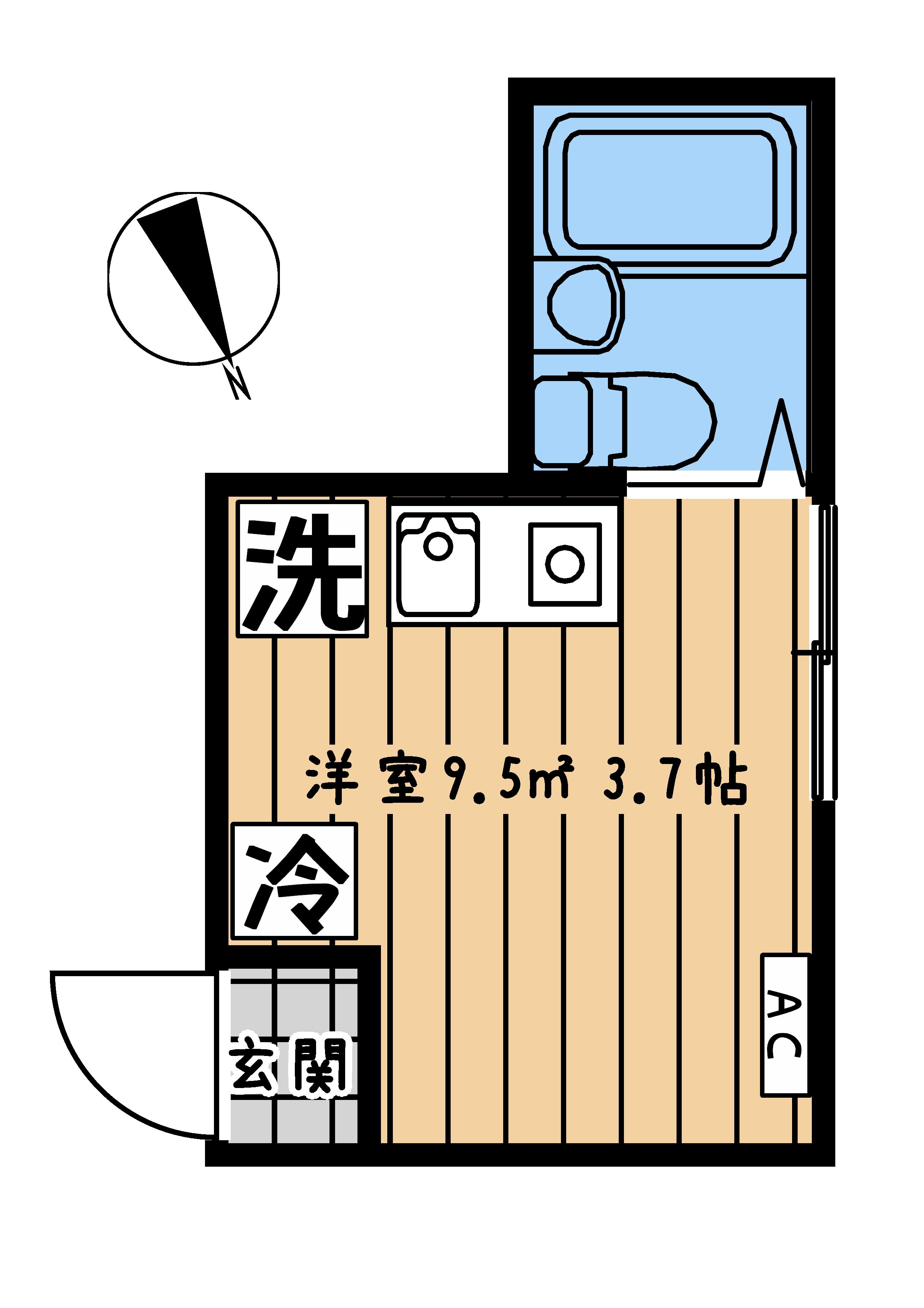 リプロンビギン新宿の間取り