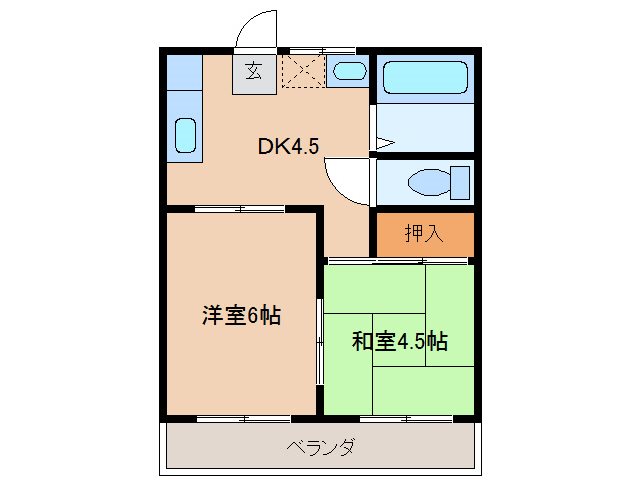 クリスタルマンションの間取り