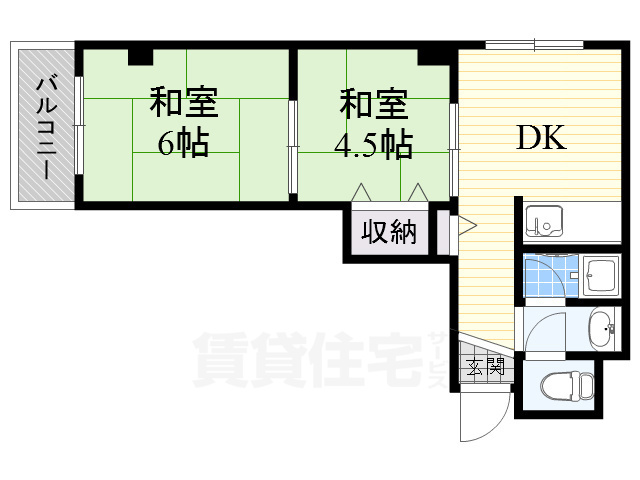 エフシャイン山下の間取り