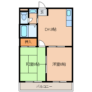 フェニックス久留米の間取り