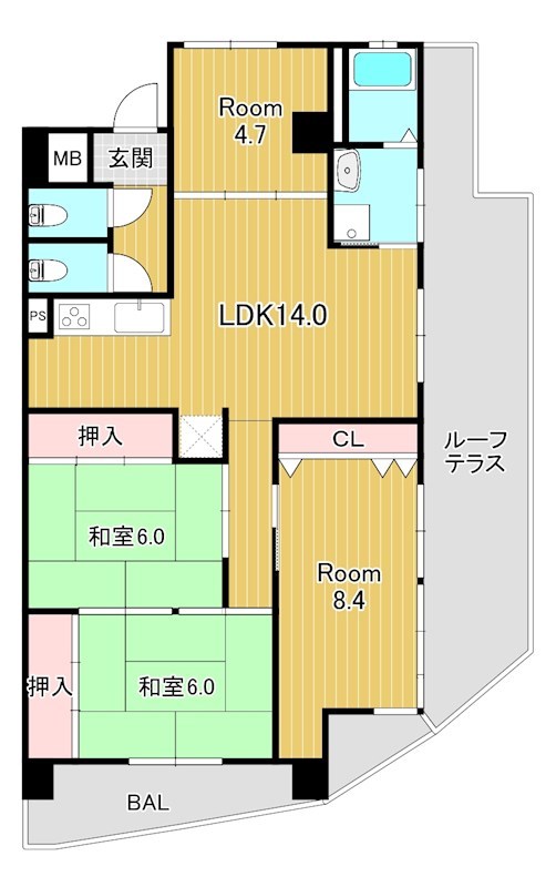 ガイア萱野浦の間取り