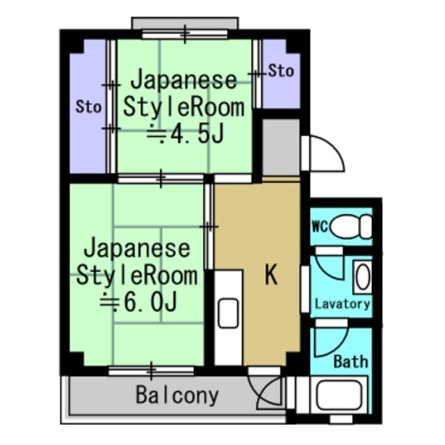 花巻市高木のマンションの間取り