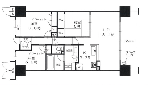 ポレスター祇園の間取り