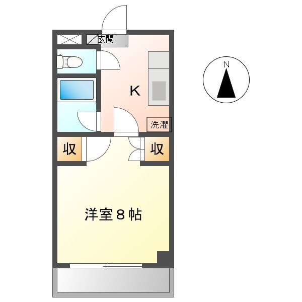 グランドハイツ中込の間取り