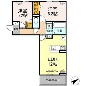 GRAND　DーROOM浄水　N棟の間取り