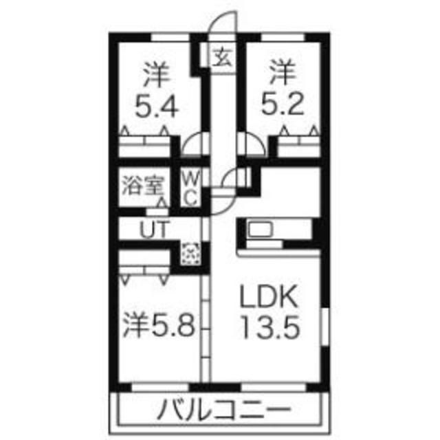 ベルエールＢ棟の間取り