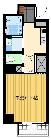 長崎市千歳町のマンションの間取り