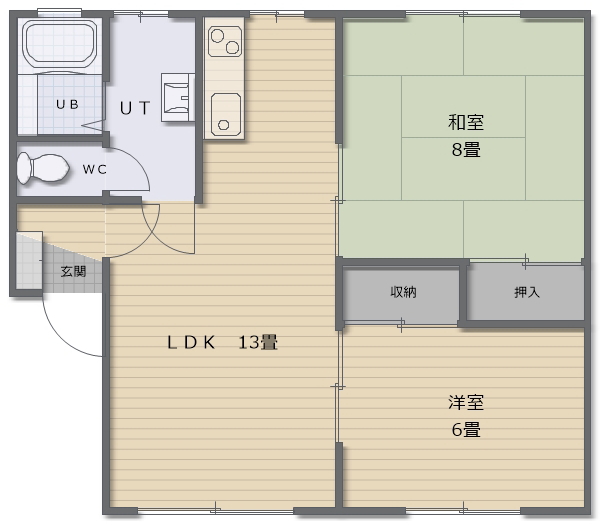 メープル山の手の間取り