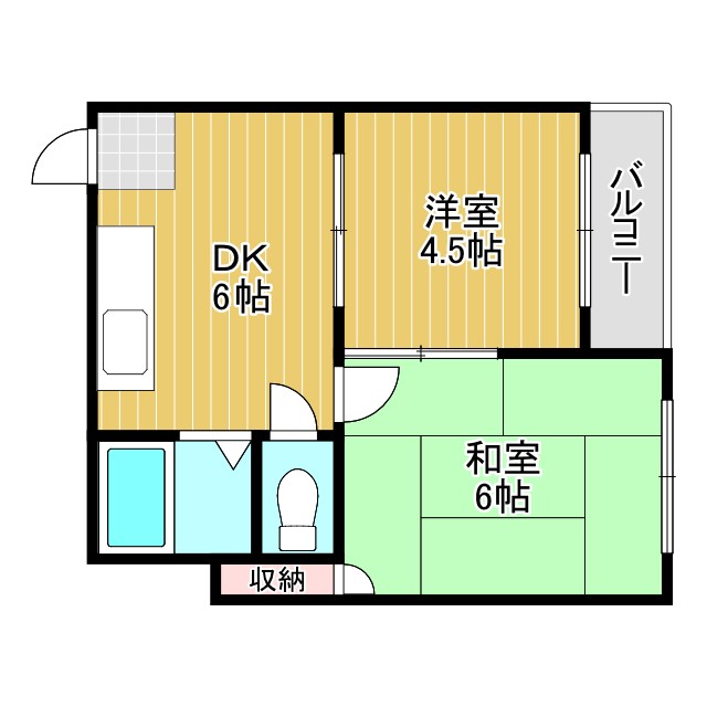 山坂マンションの間取り