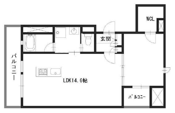 姫路市安田のマンションの間取り