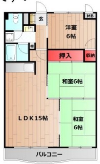 シーサイドヌーベル重の間取り