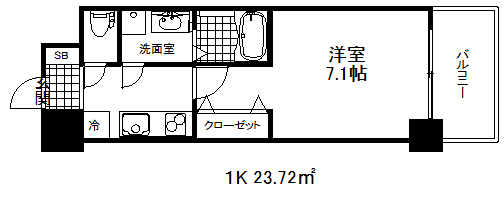 アドバンス三宮シュロスの間取り