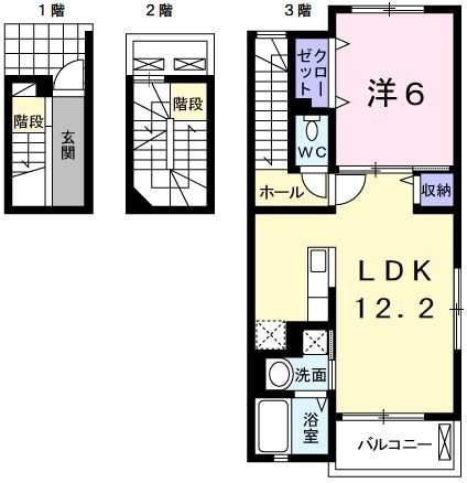 船橋市二和東のアパートの間取り