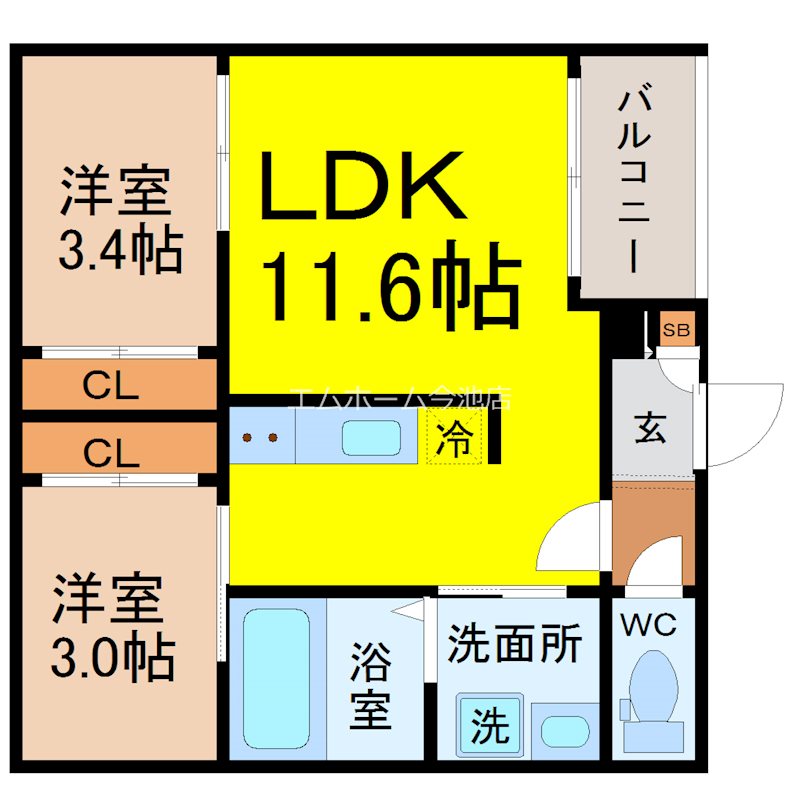 【REGALEST本笠寺の間取り】