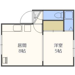 札幌市北区北三十条西のアパートの間取り