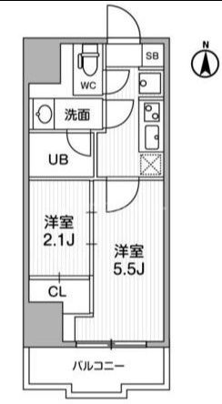 江東区亀戸のマンションの間取り