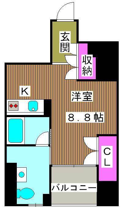 エスティメゾン板橋Ｃ６の間取り