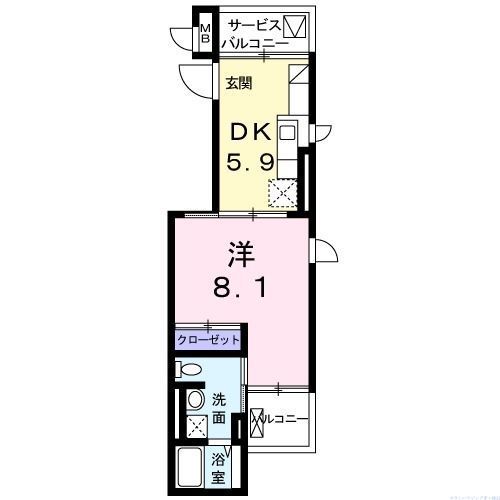 藤沢市高谷のマンションの間取り