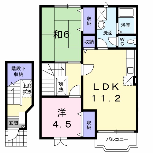 エスポワールＫ＆Ｓの間取り