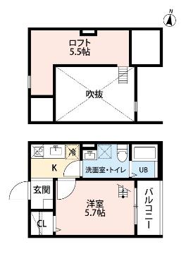 Ｐａｓｔｏｓｏ　Ｋ（パストーソケー）の間取り