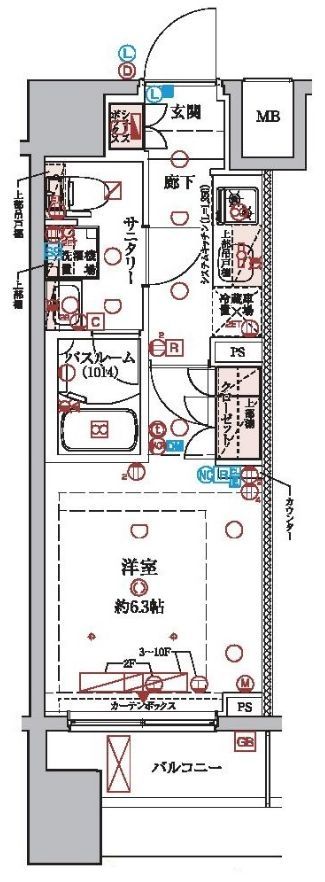 ラクラス横浜の間取り