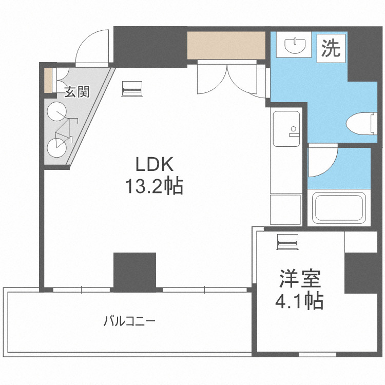 Radiation Courtの間取り