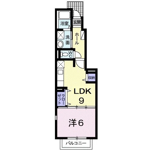 新城市平井のアパートの間取り