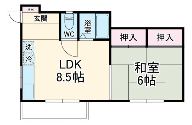 石川アパートの間取り