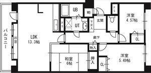 【ソレイユ発寒の間取り】