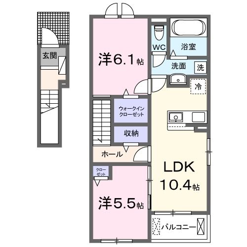 カレント新城の間取り