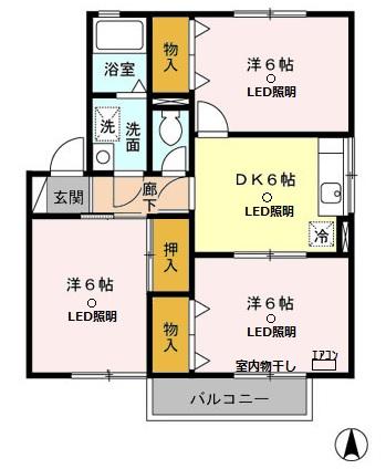 リヴェール高沢IICの間取り