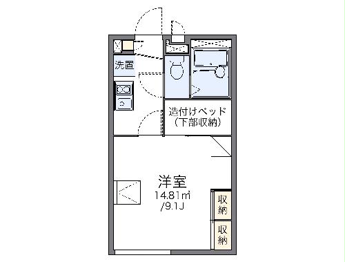 レオパレスエスカーラの間取り